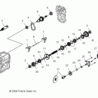SPORTSMAN 800 HO EFI - A09MN76AX/AZ Трансмиссия внутренности
