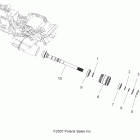 SPORTSMAN X2 800 EFI - A09TN76AL/AX/AZ Вал заднего привода