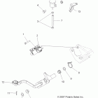 SPORTSMAN 300 4X4 - A09LH27AX/AZ Педаль тормоза и задний торм.цилиндр