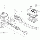 SPORTSMAN 800 EFI 6X6 - A12CF76AA Brakes, right hand master cylinder