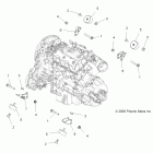 SPORTSMAN XP EPS 850 INTL - A09ZX85FS/CFS Крепление двигателя