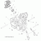 OUTLAW 450 MXR - A09GJ45AA Крепление двигателя