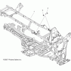 SPORTSMAN TOURING 500 EFI QUAD - A09DN50EA Рама