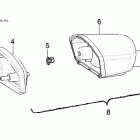 SPORTSMAN 90 - A11FA09AA Задний фонарь
