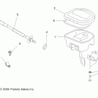 SPORTSMAN FOREST 800 6X6 - A12CF76FF Steering, controls and throttle asm. and cable