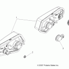 SPORTSMAN TOURING 500 EFI QUAD - A09DN50EA Задний сигнал