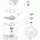 SPORTSMAN XP EPS 850 INTL - A09ZX85FS/CFS Engine, cooling system and water pump