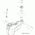 SPORTSMAN XP EPS 850 INTL - A09ZX85FS/CFS Топливный бак