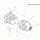 SPORTSMAN XP 850 - A12ZN85AA/AQ/AZ Drive train, prop shaft, rear