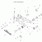 SCRAMBLER 500 4X4 INTL - A08BG50FA Подвеска задняя