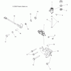 SPORTSMAN XP EPS 850  ALL OPTIONS - A09ZX85/8X Brakes, brake pedal and master cylinder