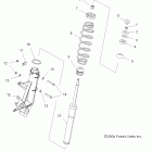 SCRAMBLER 2X4 INTL - A09BA50FA Передние аммортизаторы