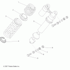 OUTLAW 450 - A08GJ45AA Задний аммортизатор