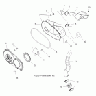 SPORTSMAN 800 HO EFI - A09MN76AX/AZ Крышка картера