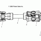 SPORTSMAN 800 HO EFI - A09MN76AX/AZ Drive train, rear prop shaft