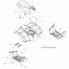 SPORTSMAN 300 4X4 - A09LH27AX/AZ Заднее крыло,сидение