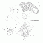 SPORTSMAN 400 HO 4X4 - A10LH46AX/AZ Крепление двигателя