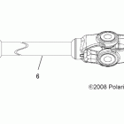 SPORTSMAN X2 500 EFI - A09TN50AX/AZ Drive train, prop shaft