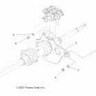 TRAIL BOSS 330 - A09CA32AA Заднее крепление суппорта