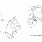 SPORTSMAN XP EPS 850  ALL OPTIONS - A09ZX85/8X Body, rear bumper