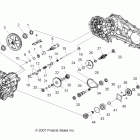 SPORTSMAN 300 4X4 - A09LH27AX/AZ Главные внутренности КПП