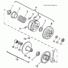 SPORTSMAN 90 - A09FA09AA/AB Вторичная муфта сцепления