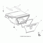 SPORTSMAN 500 HO INTL - A10MH50FX Body, storage box, rear