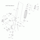 SPORTSMAN 500 EFI TRACTOR - A09MN50ET Передние аммортизаторы