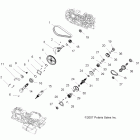 SPORTSMAN TOURING 500 EFI QUAD - A08DN50EA Трансмиссия внутренности