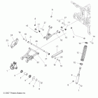 SPORTSMAN 800 HO EFI - A09MN76AX/AZ Подвеска задняя