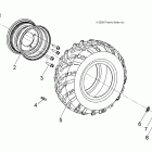 SPORTSMAN 90 - A11FA09AA Колесо заднее