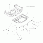 SPORTSMAN X2 500 EFI QUAD - A09TN50EA Body, box frame and latch