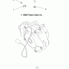 SPORTSMAN 800 EFI -A07MH76AL/AQ/AX/AY/AZ/A2/MN76AF/AT/AY Gearcase, mounting, front (demand drive)