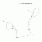 SPORTSMAN X2 550 INTL - A12TN55FA Body, mirrors