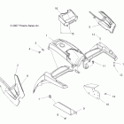 SPORTSMAN TOURING 800 EFI INTL - A09DN76FC Переднее крыло