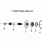 SCRAMBLER 500 4X4 INTL - A08BG50FA Вал заднего привода