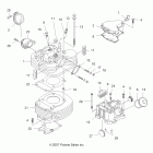 TRAIL BOSS 330 - A09CA32AA Головка и цилиндр двигателя