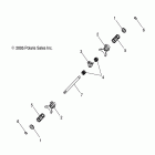 SPORTSMAN X2 500 EFI - A09TN50AX/AZ Drive train, main gearcase shift forks