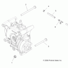 SPORTSMAN XP EPS 550 - A09ZX55AC/AL/AQ/AS/AX Drive train, gearcase mounting, rear