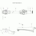 SCRAMBLER 500 4X4 INTL - A08BG50FA Кардан передний