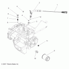 SPORTSMAN TOURING 800 EFI INTL - A09DN76FC Engine, dipstick and oil filter