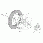 Scarabeo 125-200 E3 (Piaggio Engine) Переднее колесо