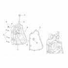 Leonardo 250-300 (Minarelli Engine) Flywheel side cover
