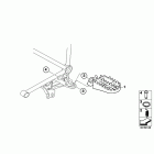 R1200GS 08-09 (K25) Footrests, enduro, wide, front