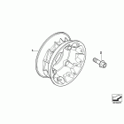 R1200GS 08-09 (K25) Wheel hub rear
