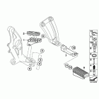 R1200GS 08-09 (K25) Front and rear footpeg