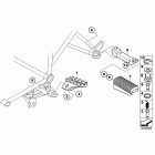 R1200GS ADV 08-09 (K255) Footrests, enduro, wide - front / rear