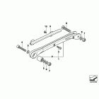 R1200RT 05-09 (K26) Tension struts with mounting