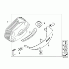 R1200GS 08-09 (K25) Valve cover guard, aluminum