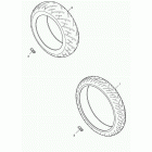 Speed Triple Tyres, valves & balance weights